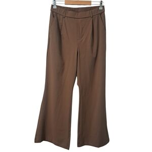 Halara Brown Wide Leg Trouser Pants Women’s Medium Regular Stretch